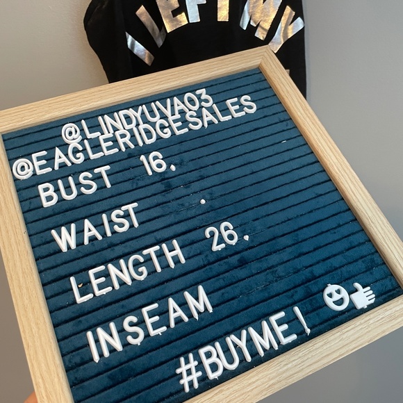 EUC Victoria's Secret Pink I Left My Heart in Chicago Black Tank Size XS - Picture 5 of 7